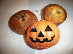 カボチャマフィンとカボチャアンパン